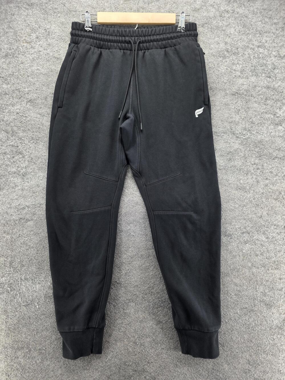 Fabletics Pants Womens S Black Jogger Elastic Waist Pockets Ribbed 27 Inseam
